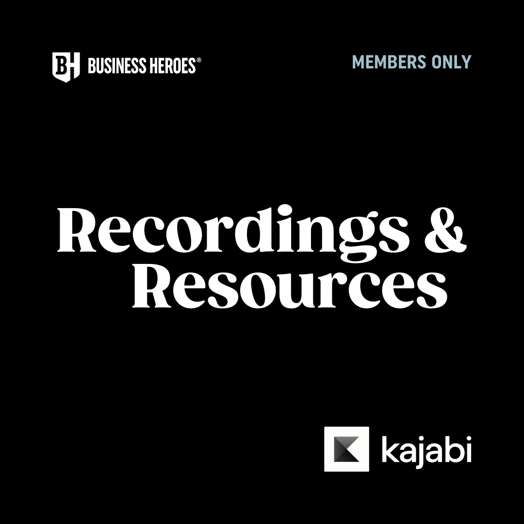 Kajabi - recordings and resources